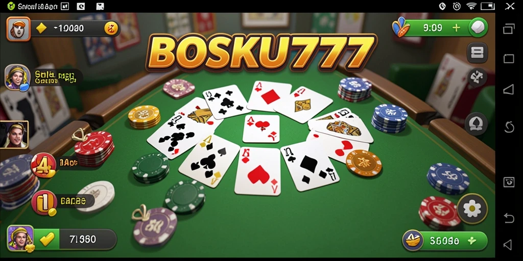 Screenshot gameplay yang menunjukkan keseruan bermain Gaple.
