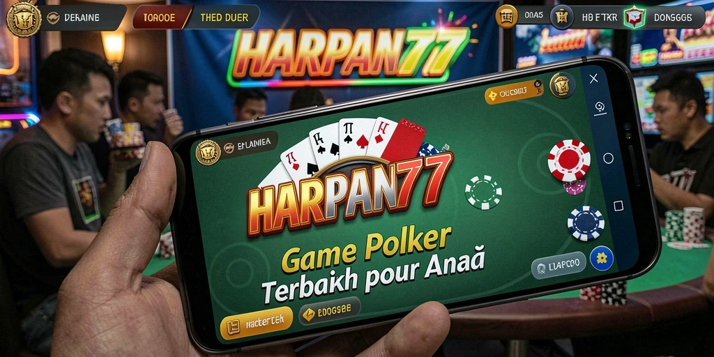Tampilan gameplay seru di HARAPAN777 saat bermain poker.
