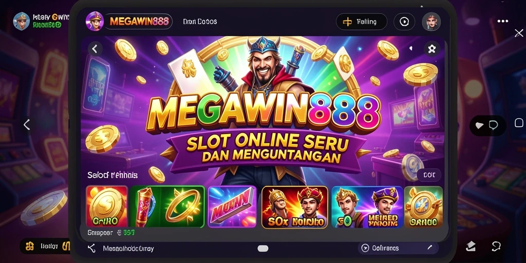 Tampilan gameplay Slot MEGAWIN888 yang menarik dan penuh warna.