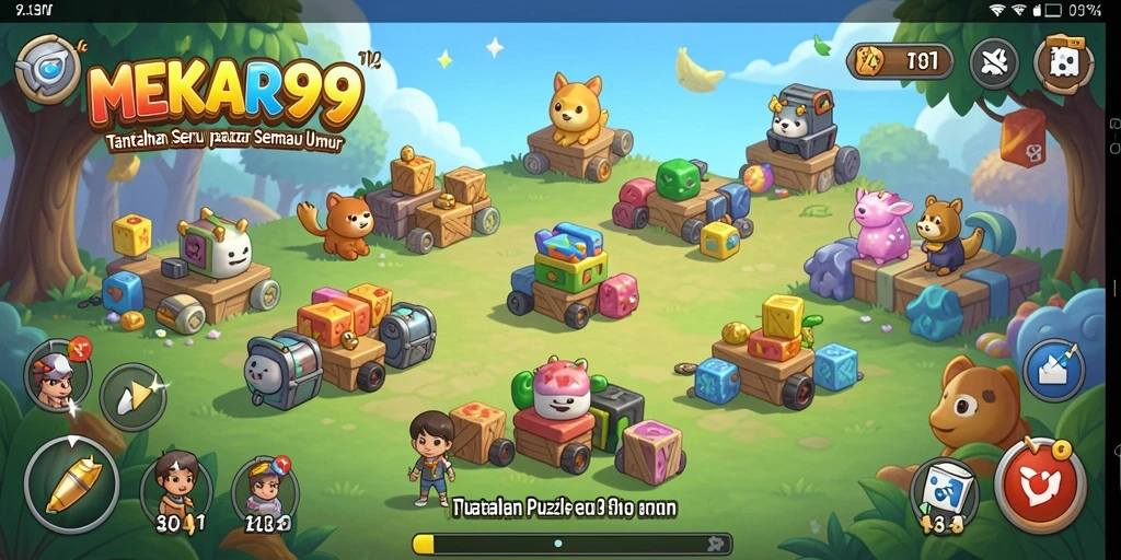Gameplay seru MEKAR99 dengan tantangan Puzzle yang menarik.