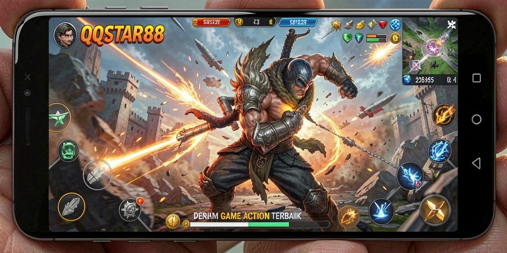 Tampilan gameplay seru dan menegangkan dari QQSTAR88.