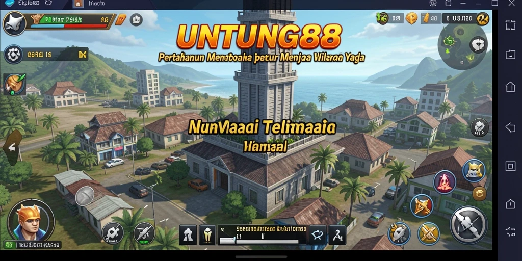 Tampilan gameplay seru kami di UNTUNG88 dengan menara pertahanan yang strategis.